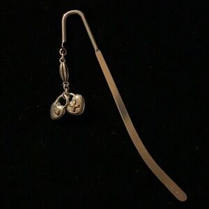 Brighton Dangling TwoHeart Silver Bookmark-Classic